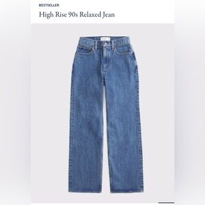 A&F High Rise 90’s relaxed Jean